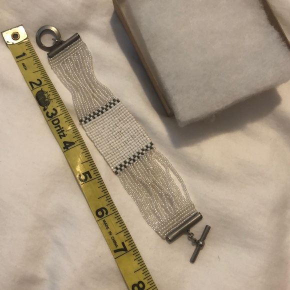 Miriam Salat Vtg. glass bead bracelet - Picture 4 of 8